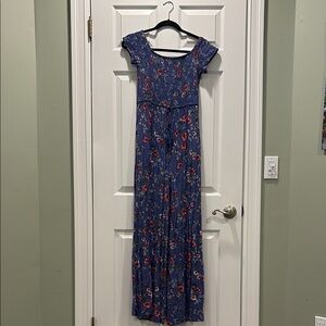 Floral Blue Jumpsuit